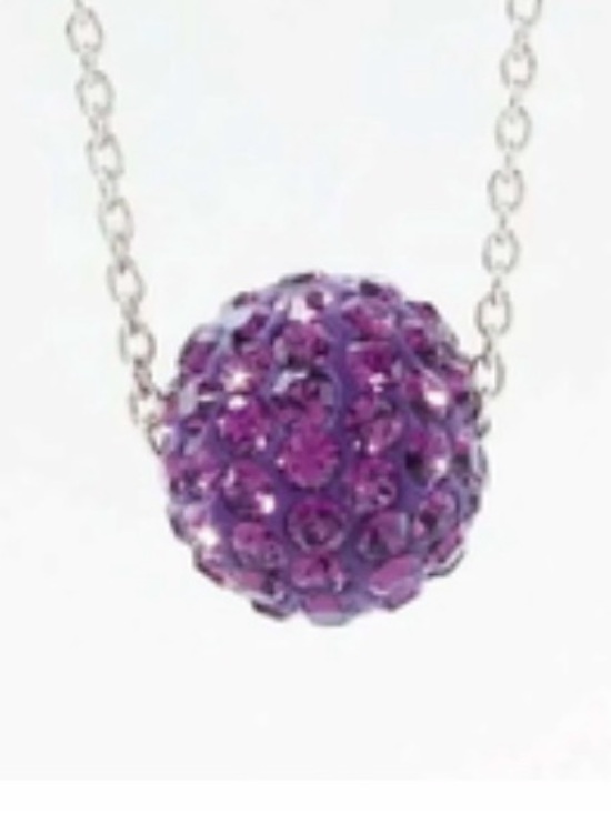 Touchstone Crystal Jewelry - NIB Touchstone Crystal “Feb Birthstone Necklace” (Amethyst), Retired [MSRP $49]